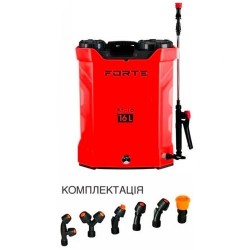 Опрыскиватель аккумуляторный FORTE KF-16 8AH/12V 2-4 bar 16л вес 6.5 кг Опрыскиватель аккумуляторный FORTE KF-16 8AH/12V 2-4 bar 16л вес 6.5 кг