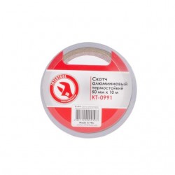 Скотч алюминиевый термостойкий 50ммх10м Intertool KT-0991