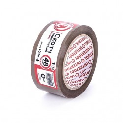 Скотч коричневый 48ммх100м 52мкм Intertool KT-0913