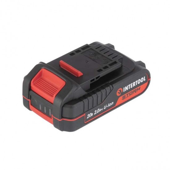 Аккумулятор 20В Li-ion 2.0 Ar индикатор уровня заряда Intertool WT-0340