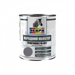 Грунтовка по металлу ГФ-021 серый 1217 ЗЕБРА М17 0.8 кг Грунтовка по металлу ГФ-021 серый 1217 ЗЕБРА М17 0.8 кг