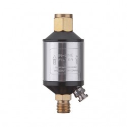 Мини-фильтр для покрасочного пистолета металлический корпус 1/4 Intertool PT-1403