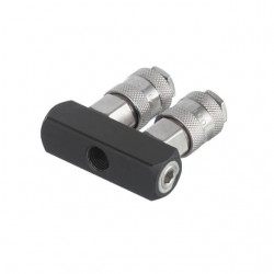 Разветвитель воздуха 1/4 на 2 выхода, прямой, 10bar с быстроразъемным соед. INTERTOOL PT-1854