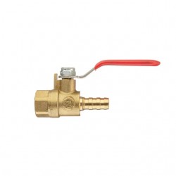 Кран шаровый воздушный латунь, внутренняя резьба 1/4 на шланг 8мм STORM INTERTOOL PT-1887