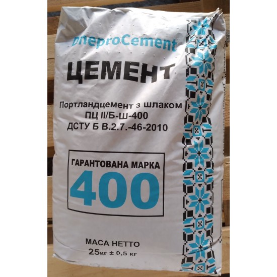 Цемент ПЦ М-400 DneproCement 25кг