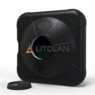 Бак для душа пластиковый Litolan 100л 75х75х31 черный 000043