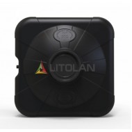 Бак для душа пластиковый Litolan 100л 75х75х31 черный 000043