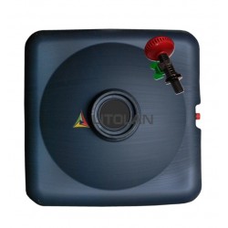 Бак для душа пластиковый Litolan 150л 88х88х38 черный 000045