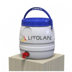 Бидон пищевой Litolan 10л белый 000648