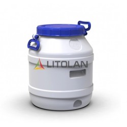 Бидон пищевой Litolan 45л белый 003321