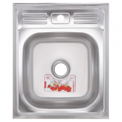 Мойка кухонная из нерж. стали ZERIX Z5060-04-160Е SATIN без сифона ZM0606 Мойка кухонная из нерж. стали ZERIX Z5060-04-160Е SATIN без сифона ZM0606