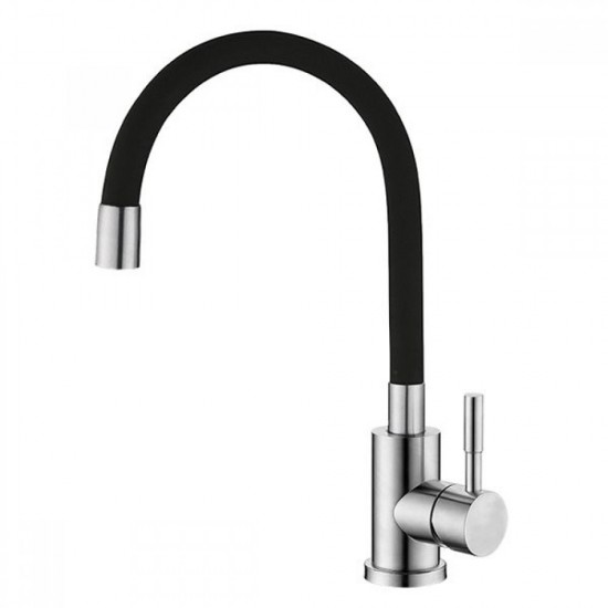 Смеситель для кухни MIXXUS NEO-011 REFL BLACK из нержавеющей стали SUS304 MI6558