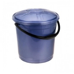Ведро пластиковое для пищевых продуктов R-Plastik с крышкой 10л фиолетовое 438541