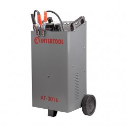 Пускозарядное автомобильное устройство 12 В - 24 В, 300 А, 1.2 кВт 20-600 Ач Intertool AT-3016 Пускозарядное автомобильное устройство 12 В - 24 В, 300 А, 1.2 кВт 20-600 Ач Intertool AT-3016