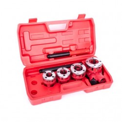 Набор плашек для нарезки резьбы 4 ед. 1/2, 3/4, 1, 1 1/4 Intertool SD-8004 Набор плашек для нарезки резьбы 4 ед. 1/2, 3/4, 1, 1 1/4 Intertool SD-8004