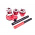 Набор плашек для нарезки резьбы 4 ед. 1/2, 3/4, 1, 1 1/4 Intertool SD-8004
