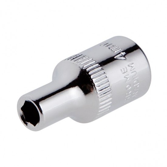 Головка шестигранная 1/4, 4мм Cr-V STORM Intertool ET-0432
