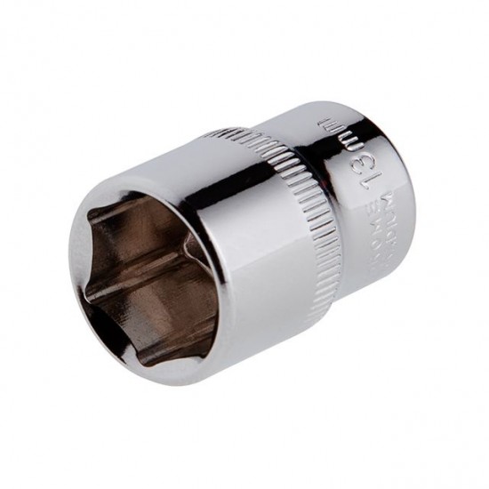 Головка шестигранная 1/4, 13мм Cr-V STORM Intertool ET-0443