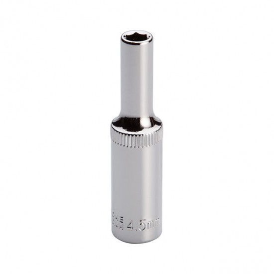 Головка шестигранная удлиненная 1/4, 4.5мм Cr-V STORM Intertool ET-0453