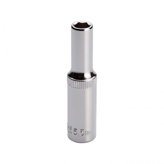 Головка шестигранная удлиненная 1/4, 5.5мм Cr-V STORM Intertool ET-0455