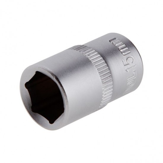 Головка шестигранная 1/2, 15мм*38мм Intertool ET-2015