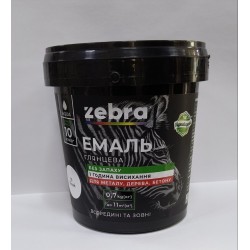 Эмаль акриловая декоративная глянцевая ZEBRA 0,7 кг Темно серая 18 Эмаль акриловая декоративная глянцевая ZEBRA 0,7 кг Темно серая 18