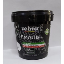 Эмаль акриловая декоративная глянцевая ZEBRA 0,7 кг Темно вишневый