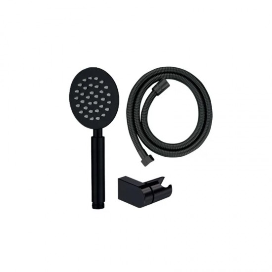 Душевой набор (шланг, лейка, кронштейн) MIXXUS SHOWER SET-01.SUS BLACK MI6158