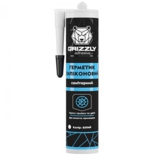 Герметик силиконовый универсальный белый ТМ GRIZZLY 280мл