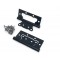 Петля дверная KEDR пара FLUSH Black mat Ковбой 100х75х2,5мм 2BB 8506