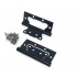 Петля дверная KEDR пара FLUSH Black mat Ковбой 100х75х2,5мм 2BB 8506