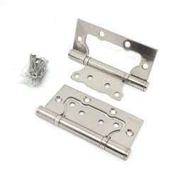 Петля дверная KEDR пара FLUSH Ковбой 100х75х2,5мм SN 8510