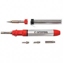 Паяльник газовый микро с комплектом аксессуаров 7 ед. Intertool GB-0005 Паяльник газовый микро с комплектом аксессуаров 7 ед. Intertool GB-0005