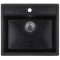 Мойка гранитная матовая 570х540мм ZERIX ZS-5751S-03 Black ZX4596
