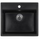 Мойка гранитная матовая 570х540мм ZERIX ZS-5751S-03 Black ZX4596 Мойка гранитная матовая 570х540мм ZERIX ZS-5751S-03 Black ZX4596
