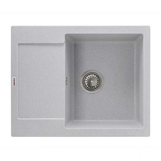 Мойка гранитная матовая 620х500мм ZERIX ZS-6250S-09 Gray ZX4591 Мойка гранитная матовая 620х500мм ZERIX ZS-6250S-09 Gray ZX4591
