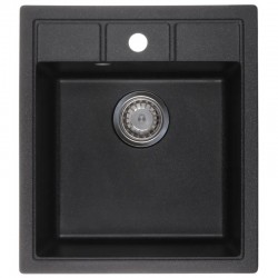 Мойка гранитная матовая 515х460мм ZERIX ZS-4651S-03 Black ZX4564