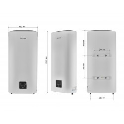 Бойлер MIXXUS EWH-09050 FLAT WET 50л мокрый тен 2 кВт плоский WH0594