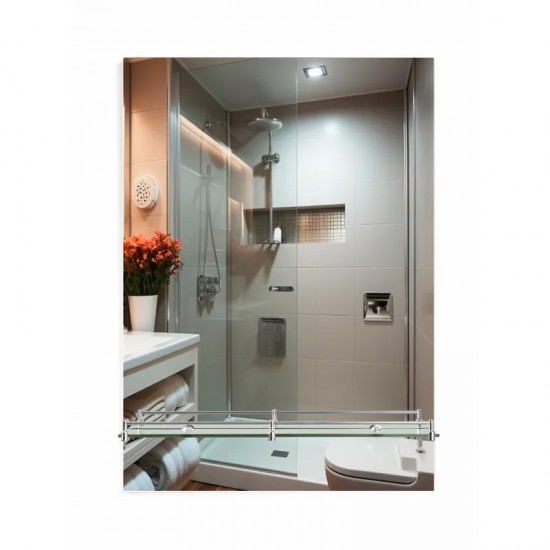 Зеркало настенное ZERIX SANSA MRZ05-700х805х105 прямоугольное с полкой ZX5629 Зеркало настенное ZERIX SANSA MRZ05-700х805х105 прямоугольное с полкой ZX5629