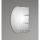 Зеркало настенное ZERIX SOLO MOZ01-650х850x100 ассиметричное 3 полки ZX5625