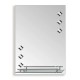 Зеркало настенное ZERIX SANSA MRZ04-450х600х100 прямоугольное с полкой и декором ZX5626 Зеркало настенное ZERIX SANSA MRZ04-450х600х100 прямоугольное с полкой и декором ZX5626