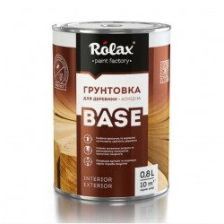 Грунтовка для дерева алкидная BASE Rolax 0.8 л Грунтовка для дерева алкидная BASE Rolax 0.8 л