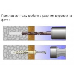 Дюбель с ударным шурупом потай 10х200 50шт/уп Инагропром Дюбель с ударным шурупом потай 10х200 50шт/уп Инагропром
