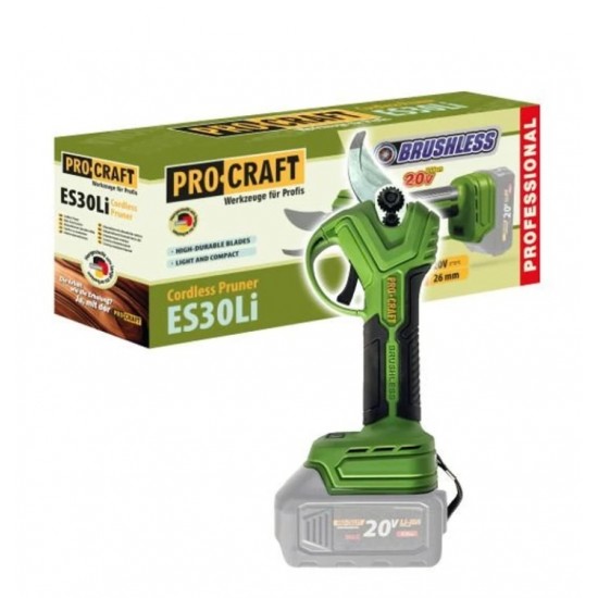 Аккумуляторный секатор Procraft ES30LiB + АКБ и зарядное Аккумуляторный секатор Procraft ES30LiB + АКБ и зарядное