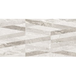 Плитка для стен Golden Tile MARMO MILANO LINES Светло-серый (декор) Глянец 30x60 см 8МG161
