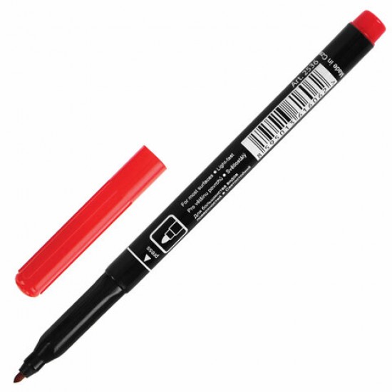 Маркер красный перманентный Centropen 2536