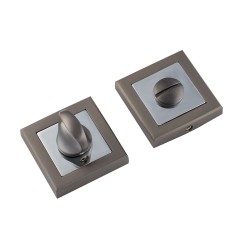 Накладки Sofia QX3 WC-K22 ВК (квадрат) цинк Grafit/PC 15-30-011 Накладки Sofia QX3 WC-K22 ВК (квадрат) цинк Grafit/PC 15-30-011