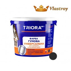 Краска резиновая универсальная 1,2 кг Triora 788 RAL 7024 графит
