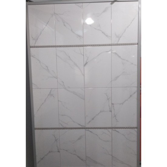 Плитка для стен Атем Carrara GR 8мм Белый глянец 20х30 см 07246 (НК)