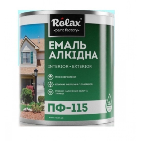 Эмаль алкидная Ролакс ПФ-115 ярко-голубая 2.8кг 516